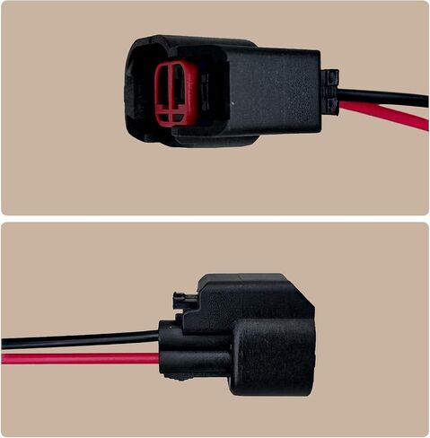 Pack-1 EV6 EV14 Injector Connector with Wire, Standard Motor Products Fuel Injector Connector for Most Vehicles (Black) in Saudi Arabia