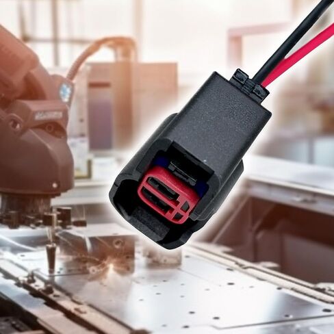 Pack-1 EV6 EV14 Injector Connector with Wire, Standard Motor Products Fuel Injector Connector for Most Vehicles (Black) in Saudi Arabia