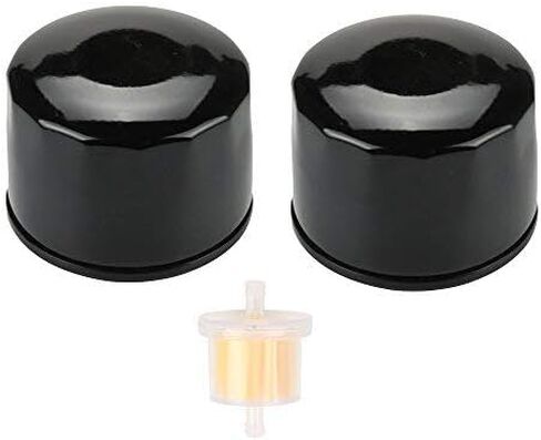 هاربوت (عبوة من 2 فلتر زيت 49065-7007 مع فلتر وقود لكاواساكي FX600V FR691V FR730V FR651V FR541V FR600V FX600V FS730 FX600v FS451V FS691V FS651V 4 دورة محرك in Kuwait