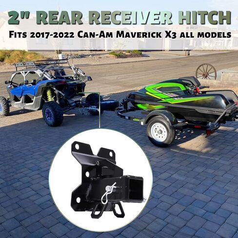 NIXFACE X3 2 "غطاء خلفي للريسيفر مناسب لعام 2017-2022 Can Am Maverick X3 شديد التحمل مع 2 ملحق in Saudi Arabia