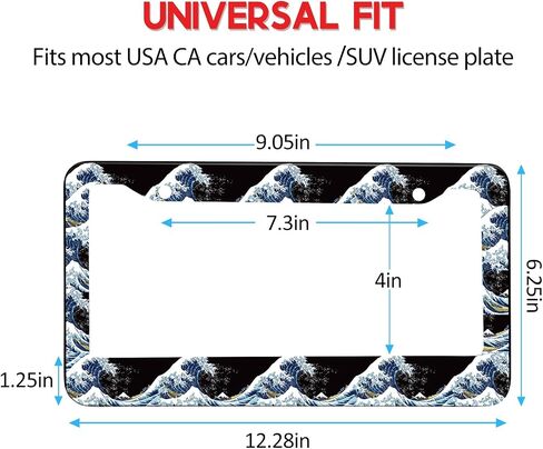 License Plate Frames for Women Autism Awareness Car Plate Holder Cover Color Puzzle Palms Metal Tag Frame Stainless Steel Car Accessories Front Rear Plate Decor in Kuwait