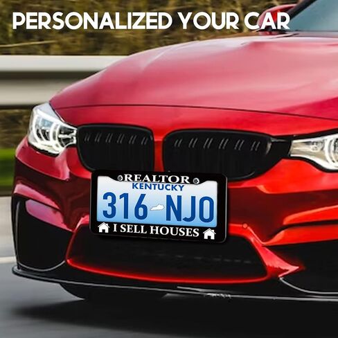 License Plate Frames for Women Autism Awareness Car Plate Holder Cover Color Puzzle Palms Metal Tag Frame Stainless Steel Car Accessories Front Rear Plate Decor in Kuwait
