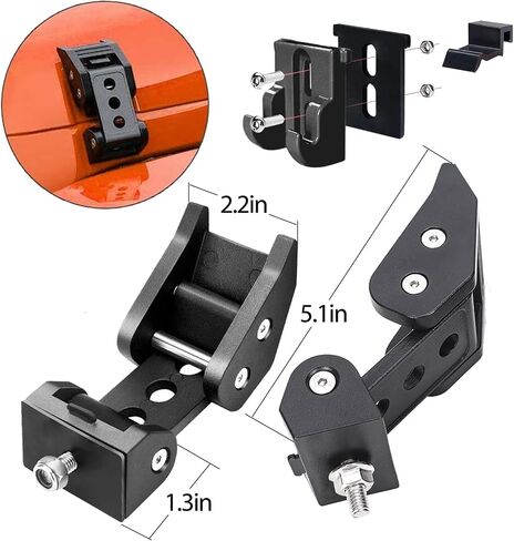 STANVEE Aluminum Hood Latches, Hood Catch Kit Compatible with Jeep Wrangler JK JKU 2007-2018 & Jeep Wrangler JL JLU Gladiator JT 2007-2021, No Drilling Required (Pink) in Saudi Arabia