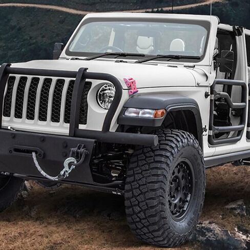 STANVEE Aluminum Hood Latches, Hood Catch Kit Compatible with Jeep Wrangler JK JKU 2007-2018 & Jeep Wrangler JL JLU Gladiator JT 2007-2021, No Drilling Required (Pink) in Saudi Arabia