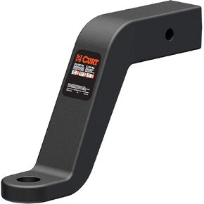 CURT 45460 Commercial Duty Forged Trailer Hitch Ball Mount, 2-1/2-Inch Receiver, 20,000 lbs, 1-1/4-Inch Hole, 8-Inch Drop, Black in Kuwait