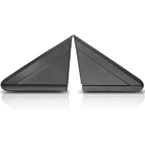 A-Premium Passenger & Driver Mirror Flag Applique Panel Compatible with Chrysler Town & Country 2008-2016 & Dodge Grand Caravan 2008-2020, Exterior Side View Mirror Triangle Trim, 2-PC Set