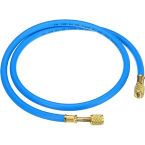 PATIKIL 1/4 SAE Refrigerant Charging Hose, 3.9ft 800PSI HVAC Hose for Air Conditioner Manifold Gauge Refrigeration Maintenance, Blue