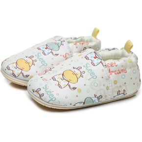 Timatego Toddler Baby Boys Girls Shoes Non Skid Slipper Sneaker Moccasins Infant First Walker House Walking Crib Shoes(6-24 Months) in Saudi Arabia