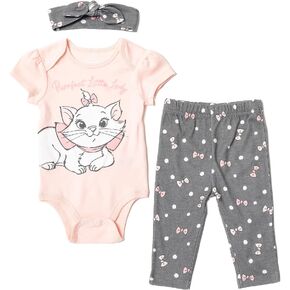 Disney Pixar Toy Story Lion King Minnie Mouse Baby Girls Bodysuit Pants and Headband 3 Piece Outfit Set Newborn to Infant in Kuwait