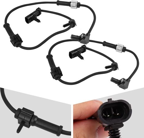 مستشعر ABS أمامي يسار يمين متوافق مع Chevy Silverado/Express/Suburban/Tahoe & GMC Sierra/Savana/Yukon XL & Cadillac Escalade 4.3L 4.8L 5.3L 5.7L 6.0L ABS استبدال مستشعر سرعة العجلة #19181873 in Kuwait