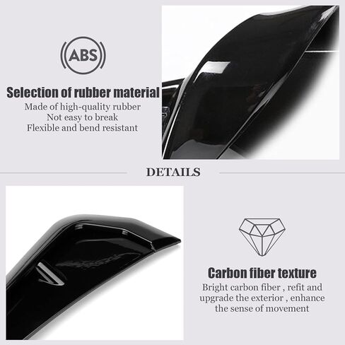 زيو قطعتان من فتحات التهوية الجانبية لرفرف السيارة، ملصقات رفرف زخرفية لتدفق الهواء فتحة فتحة الشبكة سبويلر ملحقات خارجية للسيارات in Kuwait