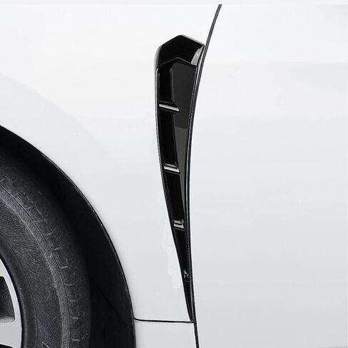 زيو قطعتان من فتحات التهوية الجانبية لرفرف السيارة، ملصقات رفرف زخرفية لتدفق الهواء فتحة فتحة الشبكة سبويلر ملحقات خارجية للسيارات in Kuwait