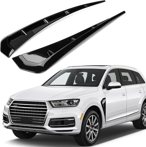 زيو قطعتان من فتحات التهوية الجانبية لرفرف السيارة، ملصقات رفرف زخرفية لتدفق الهواء فتحة فتحة الشبكة سبويلر ملحقات خارجية للسيارات in Kuwait