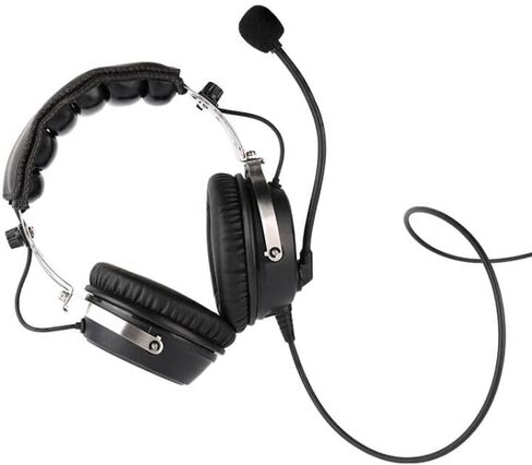 سماعة رأس R SPIDER WIRELESS ANR للطيران مع بلوتوث، خاصية إلغاء الضوضاء النشطة، وسائد أذن مريحة، مقابس GA المزدوجة، تتضمن حقيبة سماعة الرأس in Kuwait