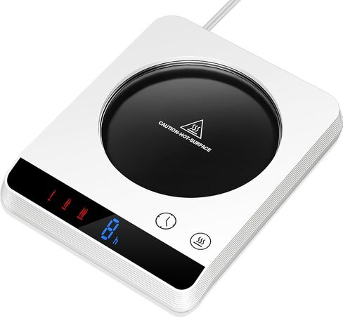 مسبي جهاز تسخين الاكواب، سخان القهوة وتدفئة الاكواب للمكتب مع 3 اعدادات لدرجة الحرارة، تشغيل/ايقاف تلقائي، تسخين كوب قهوة ذكي سريع التسخين للقهوة والمشروبات والحليب والشاي للمنزل والمكتب in Kuwait