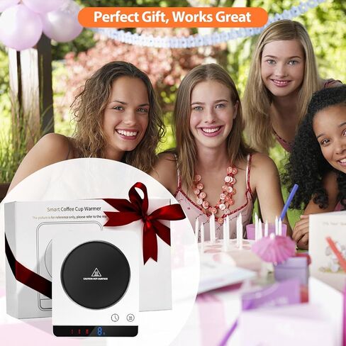 مسبي جهاز تسخين الاكواب، سخان القهوة وتدفئة الاكواب للمكتب مع 3 اعدادات لدرجة الحرارة، تشغيل/ايقاف تلقائي، تسخين كوب قهوة ذكي سريع التسخين للقهوة والمشروبات والحليب والشاي للمنزل والمكتب in Kuwait
