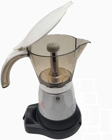 Bene Casa Portable Espresso Coffee Maker, 3 Cup, White in Kuwait