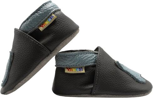 YALION Baby Soft Leather Shoes Suede Sole Infant Toddler First Walking Sports Crib Moccasins in Saudi Arabia