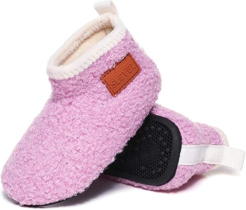 ditont Toddler Slippers Non-Slip Lightweight Comfortable Kids Indoor Grip House Home Shoes for Boys Girl in Kuwait
