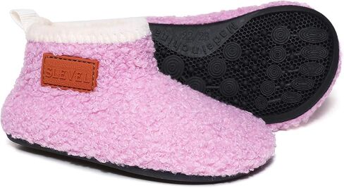ditont Toddler Slippers Non-Slip Lightweight Comfortable Kids Indoor Grip House Home Shoes for Boys Girl in Kuwait