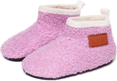 ditont Toddler Slippers Non-Slip Lightweight Comfortable Kids Indoor Grip House Home Shoes for Boys Girl in Kuwait