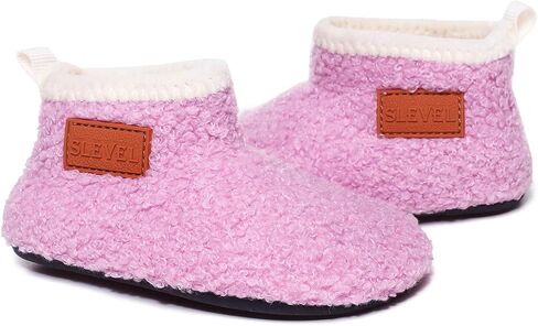 ditont Toddler Slippers Non-Slip Lightweight Comfortable Kids Indoor Grip House Home Shoes for Boys Girl in Kuwait