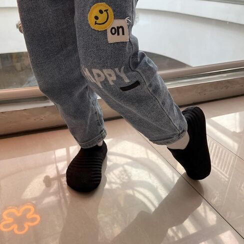 ditont Toddler Slippers Non-Slip Lightweight Comfortable Kids Indoor Grip House Home Shoes for Boys Girl in Kuwait