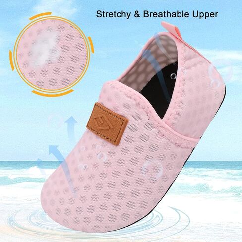Lefflow Toddler Water Shoes Kids Quick Dry Beach Swim Socks Shoes Baby Non Slip House Slippers in Saudi Arabia