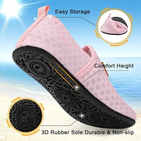 Lefflow Toddler Water Shoes Kids Quick Dry Beach Swim Socks Shoes Baby Non Slip House Slippers in Saudi Arabia