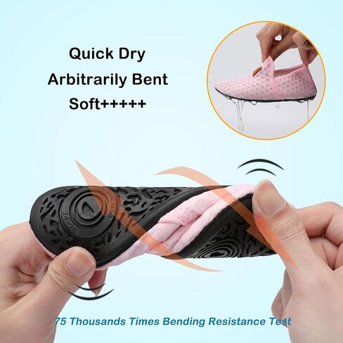 Lefflow Toddler Water Shoes Kids Quick Dry Beach Swim Socks Shoes Baby Non Slip House Slippers in Saudi Arabia