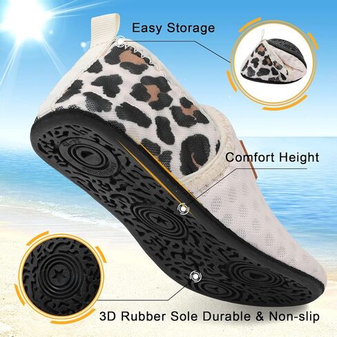 Lefflow Toddler Water Shoes Kids Quick Dry Beach Swim Socks Shoes Baby Non Slip House Slippers in Kuwait