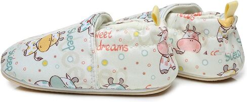 Timatego Toddler Baby Boys Girls Shoes Non Skid Slipper Sneaker Moccasins Infant First Walker House Walking Crib Shoes(6-24 Months) in Kuwait