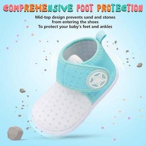 شباشب JOINFREE للأطفال البنات والأولاد قابلة للتنفس أحذية للرضع غير قابلة للانزلاق أحذية المشي الأولى أحذية سرير للأطفال في الأماكن المغلقة والمفتوحة in Kuwait