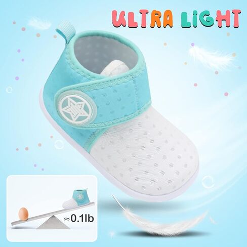 شباشب JOINFREE للأطفال البنات والأولاد قابلة للتنفس أحذية للرضع غير قابلة للانزلاق أحذية المشي الأولى أحذية سرير للأطفال في الأماكن المغلقة والمفتوحة in Kuwait