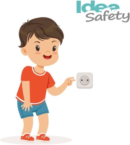 Outlet Plugs Covers (40 Pack) Clear Child Baby Proof - Electrical Protector - Safety Caps by Idea Safety - Home Basic in Saudi Arabia