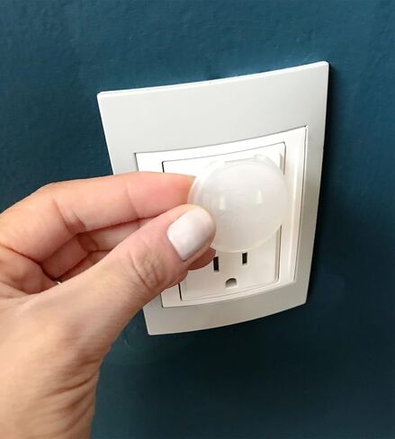 Outlet Plugs Covers (40 Pack) Clear Child Baby Proof - Electrical Protector - Safety Caps by Idea Safety - Home Basic in Saudi Arabia