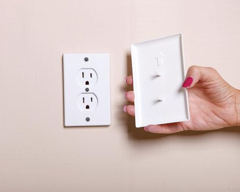 Dreambaby CoverPlug Paintable Outlet Plug Cover for Baby Safety -Electrical Wall Plate Socket Guard Protector (4 Pack) | Outlet Plug Covers - Paintable Wall Plate Design - Covers Unused Outlets - Helps Protect Curious Little Hands in Saudi Arabia