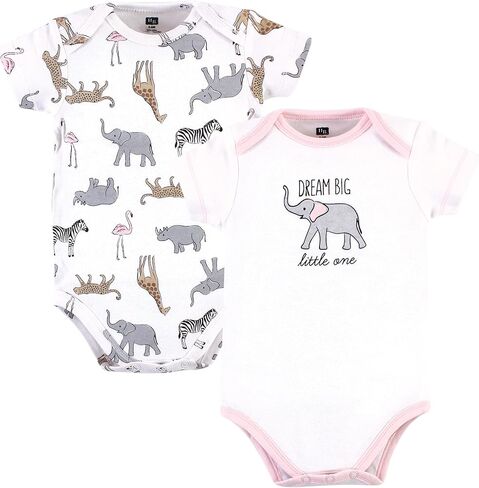 Hudson Baby Unisex Baby Layette Start Set Baby Gift 25pc, Modern Pink Safari, 0-6 Months in Saudi Arabia
