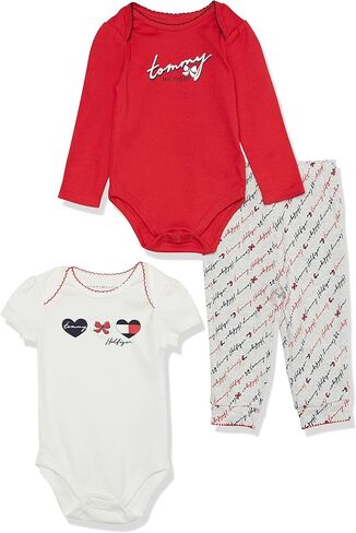 Tommy Hilfiger baby-girls 3 Pieces Bodysuit Pant Set in Saudi Arabia