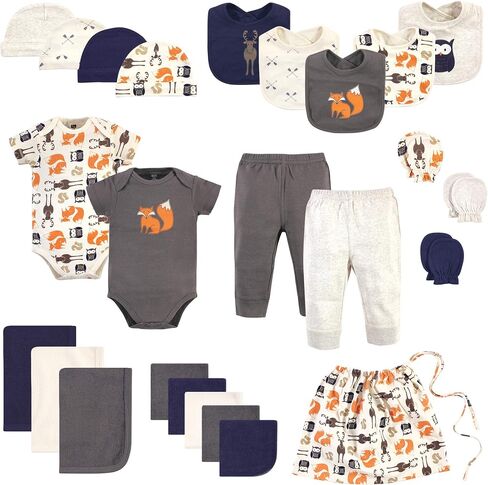 Hudson Baby Unisex Layette Starter Set Gift 25pc in Saudi Arabia