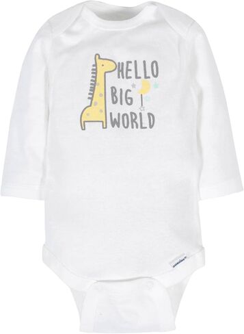 Gerber Baby 6 Pack Long-sleeve Onesies Bodysuit in Saudi Arabia