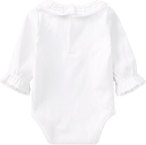 pureborn Baby Girls Boys Bodysuit One-Piece Romper 0-24 Months | OEKO-TEX Certified, Cotton, Viscose from Bamboo, Snap Closure, Embroidered Ready, Long & Short Sleeve, Machine Wash in Saudi Arabia