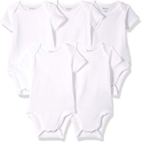 Hanes Baby Bodysuits, Ultimate Flexy Short Sleeve for Boys & Girls, 5-Pack in Kuwait