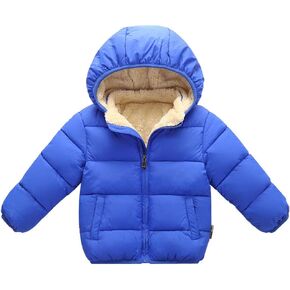 Baby Boys Girls Toddlers Winter Coats Puffer Jacket Hooded Down Snow Jacket Coat Outerwear