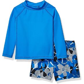 مجموعات ملابس السباحة Rashguard and Trunk بأكمام طويلة للأولاد من Amazon Essentials in Kuwait