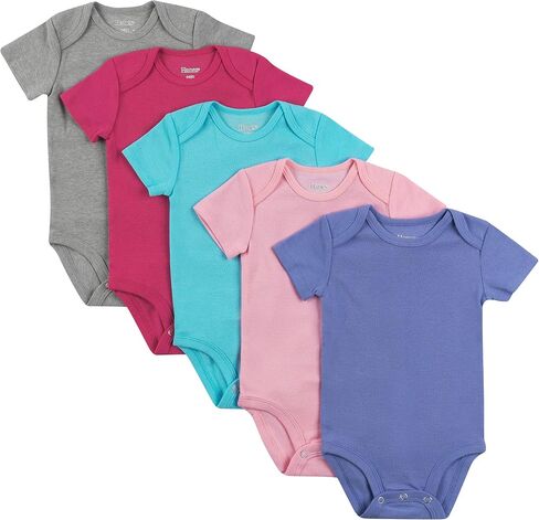 ملابس داخلية للأطفال من Hanes، أكمام قصيرة مرنة للغاية للأولاد والبنات، 5 قطع in Kuwait