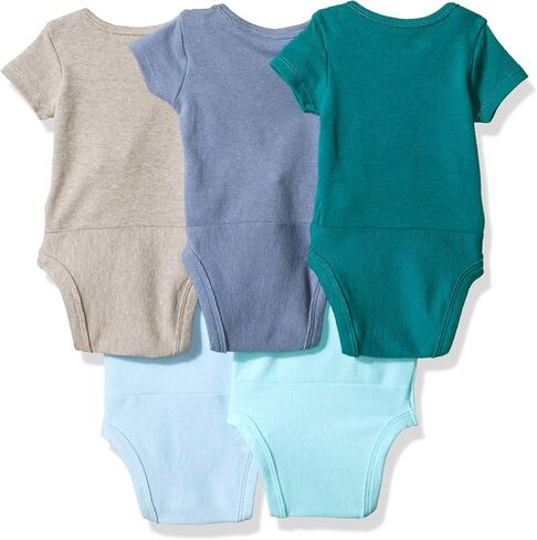 ملابس داخلية للأطفال من Hanes، أكمام قصيرة مرنة للغاية للأولاد والبنات، 5 قطع in Kuwait