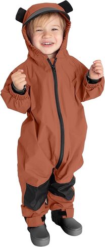 Cuddle Club Kids Toddler Snow & Rain Suit - Muddy Buddy Waterproof Coverall One Piece Weather Resistant Baby Jacket in Saudi Arabia