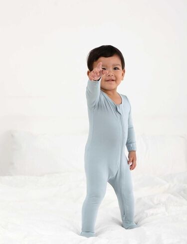 RRP Unisex Baby Footies Pajamas,Rayon Derived From Bamboo,Buttery Soft Sleep 'N Play PJs,2-Way Zipper Closure,0-18 Months in Saudi Arabia