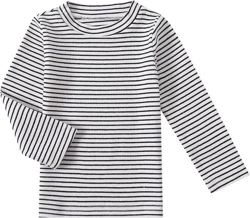 Baby Toddlers Long Sleeve Tee Shirts Little Kids Cotton Striped Crew Neck Tops (6Months-7Years) in Saudi Arabia